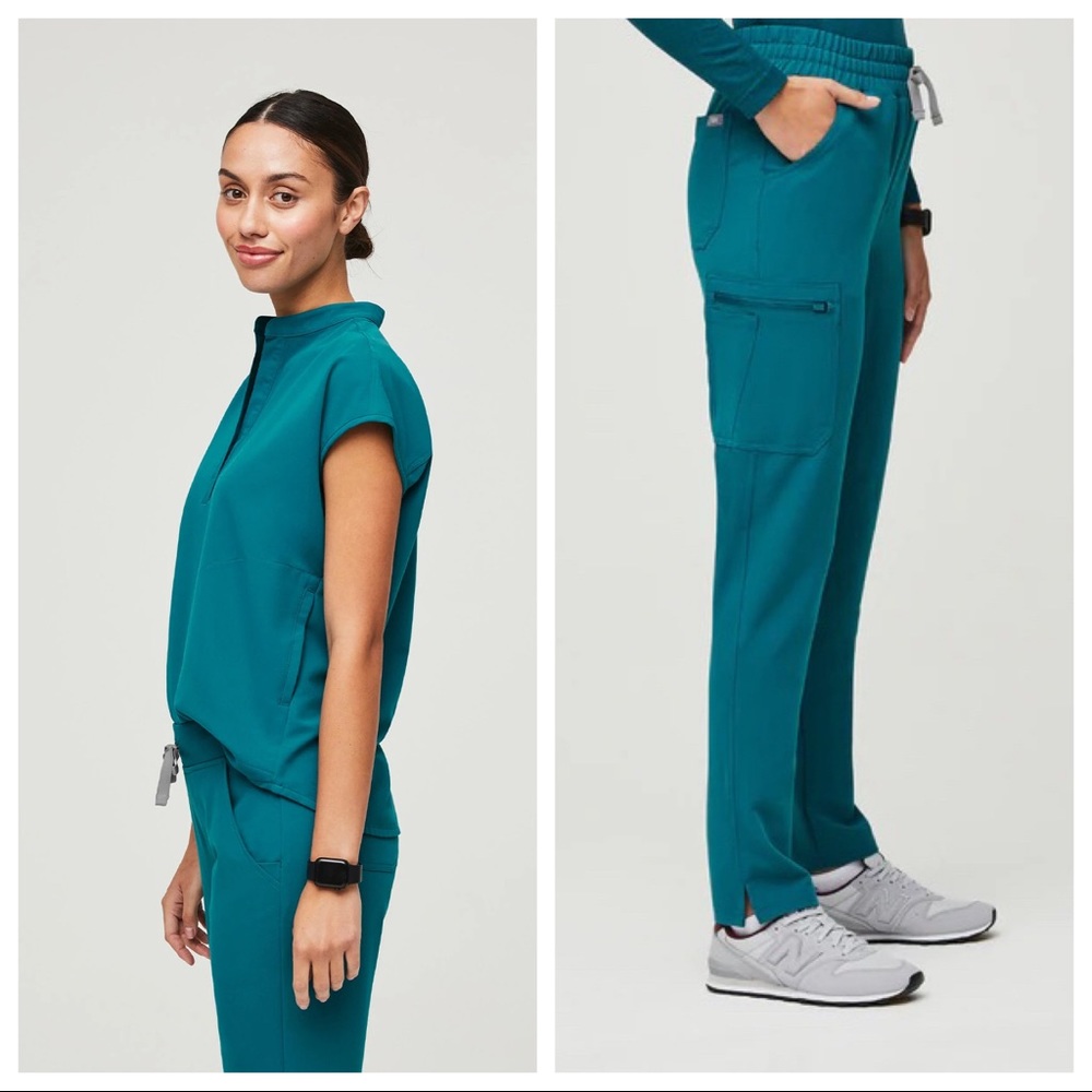 Figs pacific blue scrub set